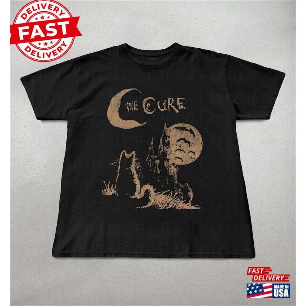 The Cure Cat Tee 90S Alt Indie Rock Unisex Shirt Classic